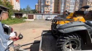 Как грамотно загрузить и закрепить квадроцикл на прицепе.