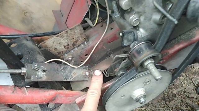 Порвал мотоблок в лесу