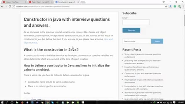 Constructor in java in Hindi смотреть онлайн