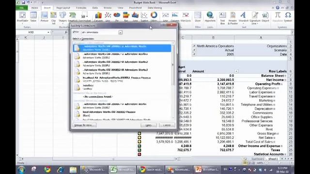 Build a dashboard with Excel 2010 and SQL Server 2008 смотреть онлайн