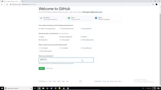 25 Creating a GitHub Account смотреть онлайн