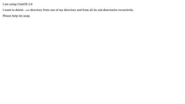 How can I delete files from a directory and its sub directories recursively in CentOS 5.6? смотреть онлайн