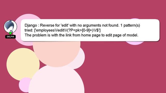 Django : Reverse for 'edit' with no arguments not found. 1 pattern(s) tried: ['employees\\/edit\\/( смотреть онлайн