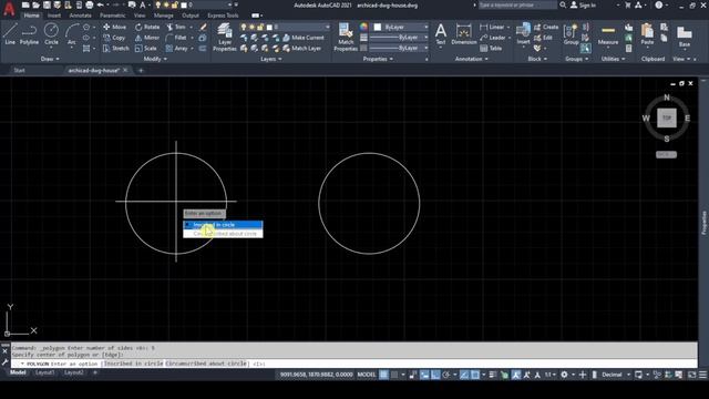 Изчертаване на многоъгълник в AutoCAD | инструментът Polygon смотреть онлайн