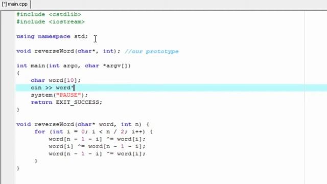 C++ How to reverse char array using bitwise XOR смотреть онлайн
