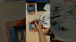 Мастер-класс. Рисуем окно акварелью. Часть 3