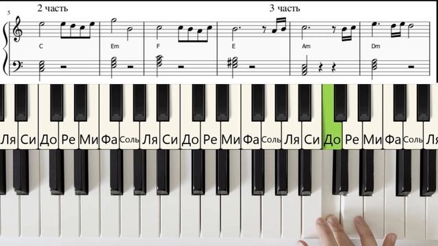 Красивая мелодия для начинающих (Луч солнца золотого)