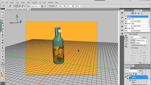 Habilitando sombra no objeto 3D no Photoshop CS5 смотреть онлайн