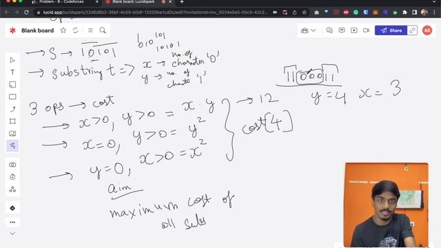 Codeforces 1750B Solution | Maximum Substring смотреть онлайн