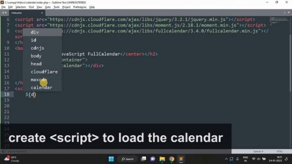 01- How to use JavaScript FullCalendar || Integrate JavaScript FullCalendar with source code