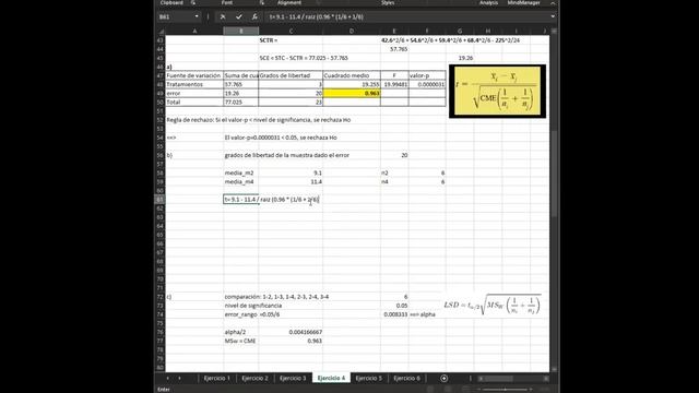 Estadística Empresarial. Semana 14. Clase 28. Ejercicios