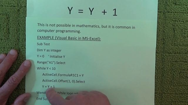 Can the Equation Y=Y+1 be Solved? Is it Mathematically Possible? -A Common Use For Y=Y+1 is Shown смотреть онлайн