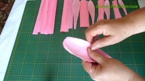 Цветы из гофрированной бумаги  -  большая кувшинка