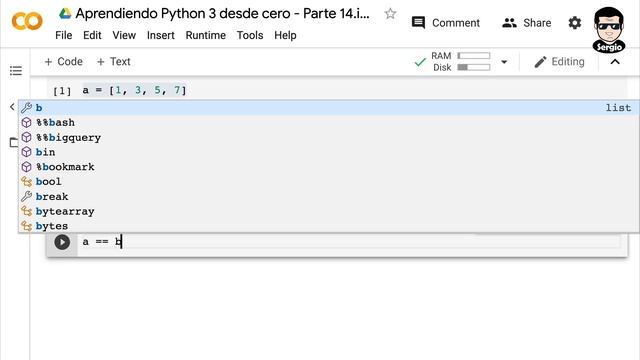 Curso PYTHON 3 desde CERO, 14/20 - == vs is - Diferencia entre is y == con Python смотреть онлайн