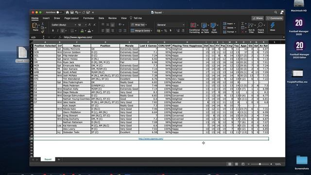 Extracting Data into Excel From Football Manager 20 - Football Manager Analytics смотреть онлайн