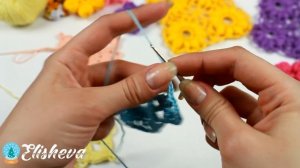 Ажурный квадрат крючком. Вязание крючком для начинающих