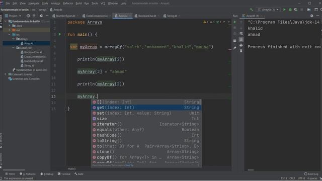 المصفوفات وانواعها - arrays type in kotlin смотреть онлайн