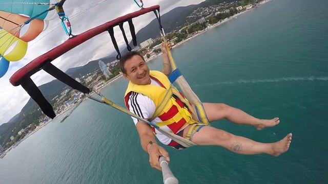 Лазаревское, полет над морем. смотреть онлайн