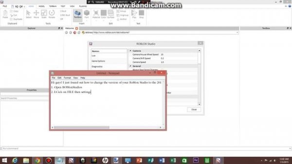 How to Change Roblox Studio to the Old Version 2015
