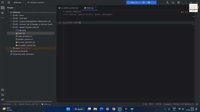 #03 - Create Main Window UI | PySide2 | Python смотреть онлайн
