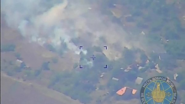 Уничтожение артиллерийской позиции ВСУ/Destruction of the AFU artillery position