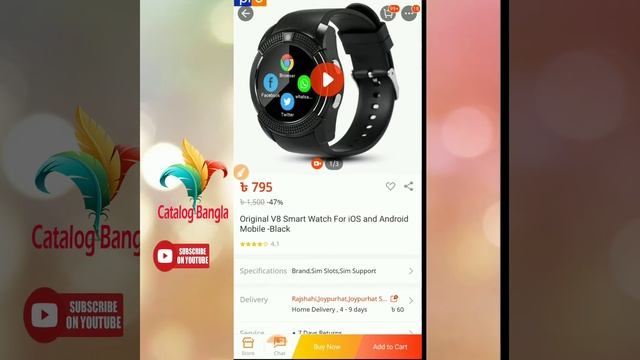 V8 Smart watch 4G Sim support, #v8 smart_warch only_526TK смотреть онлайн