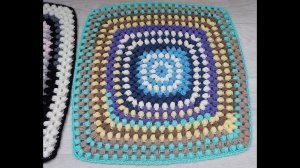 КРАСИВАЯ НАВОЛОЧКА из ОСТАТКОВ ПРЯЖИ! НЕОБЫЧНЫЙ БАБУШКИН КВАДРАТ!