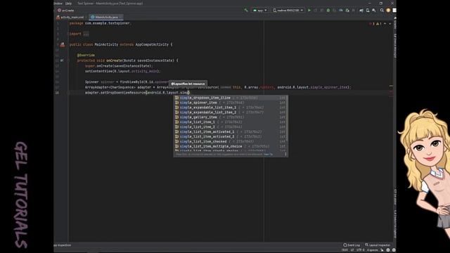 HOW TO USE TEXT SPINNER to - Android Studio смотреть онлайн