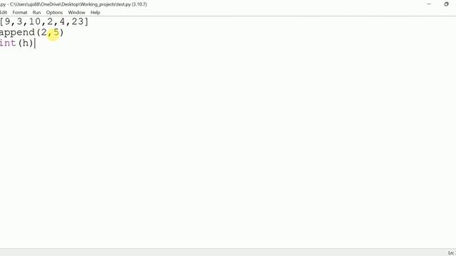 SOLVED: list.append() takes exactly one argument (2 given) | Python смотреть онлайн