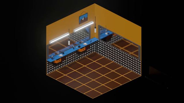Isometric View Orthographic Lens Barber Shop Blender Animation Video 6 смотреть онлайн