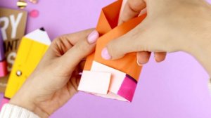 Оригами Пенал Карандаш из бумаги | Origami Paper Pencil Box | DIY Снова в школу
