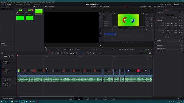 Масштаб Интерфейса Давинчи Резолв под 4к Мониторы /DaVinci Resolve Scaling 4k for Windows смотреть онлайн