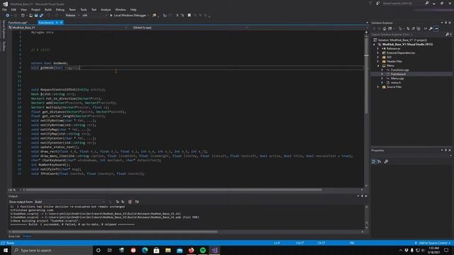 Tutuorial #2 [GTA 5] Mod Menu programming || functions смотреть онлайн