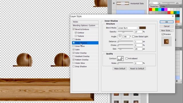 Wood Effect Using Wood Layer Styles Photoshop Tutorial смотреть онлайн