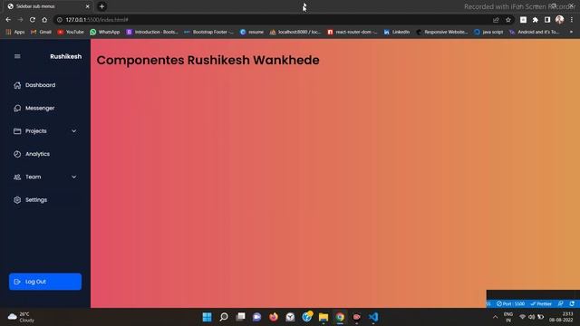 1UI sidebar menu with submenus Responsive Website Pure HTML CSS SASS JavaScript jQuary with Animati смотреть онлайн
