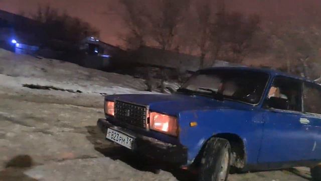 ВАЗ 2107 Дрифт зимой смотреть онлайн