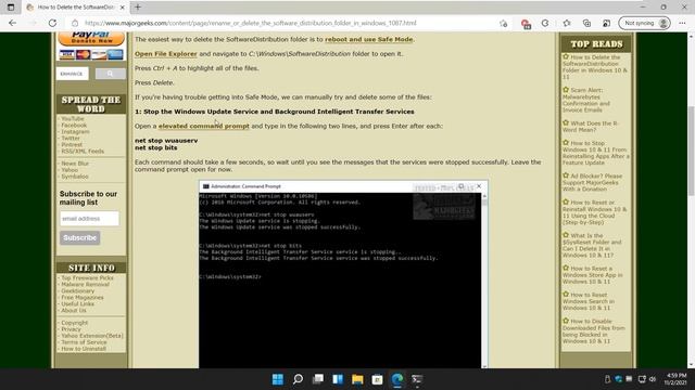 How to Delete the SoftwareDistribution Folder in Windows 10 & 11 смотреть онлайн