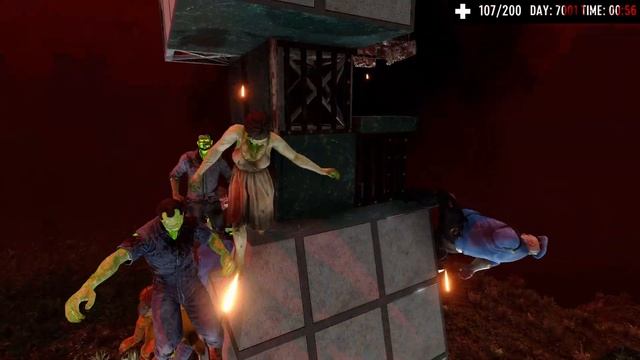 Day 7000 - NO ARMOR - Glock 9 - 3x3 Challenge | 7 Days to Die смотреть онлайн