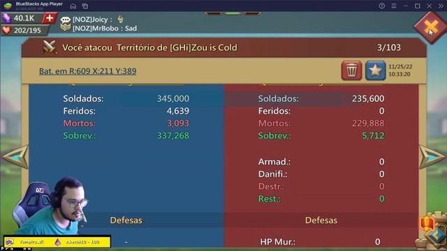 O BOT FALHOU E FIZEMOS MUITAS KILLS! Lords Mobile смотреть онлайн