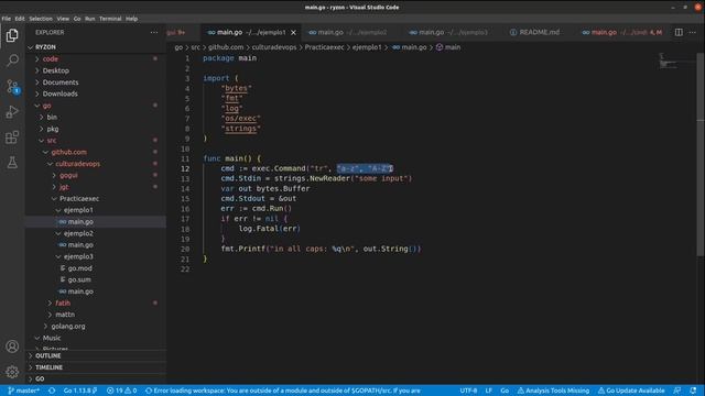 ejecutar aplicaciones golang, como puedes automatizar procesos, tutorial de os/exec golang смотреть онлайн