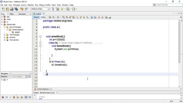 Inner class in java nested class in java how to make local inner class nested or inner class in jav смотреть онлайн