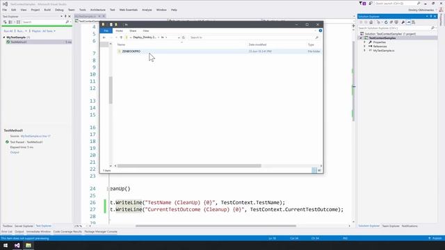 Unit тестирование в С#. Использование TestContext в unit тестах смотреть онлайн