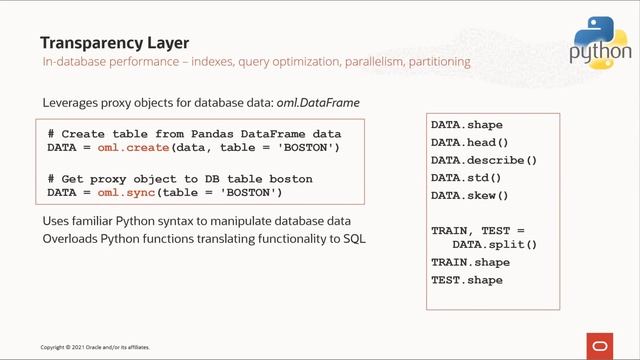 Introduction to Oracle Machine Learning for Python смотреть онлайн