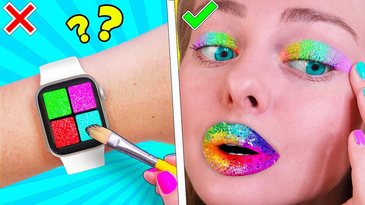 13 ГЕНИАЛЬНЫХ БЬЮТИ ЛАЙФХАКОВ для девочек! Простые советы и причёски! LIFE HACKS смотреть онлайн