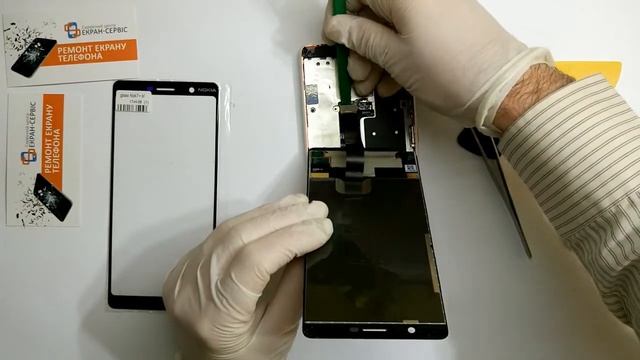 замена стекла экрана Nokia 7 Plus смотреть онлайн
