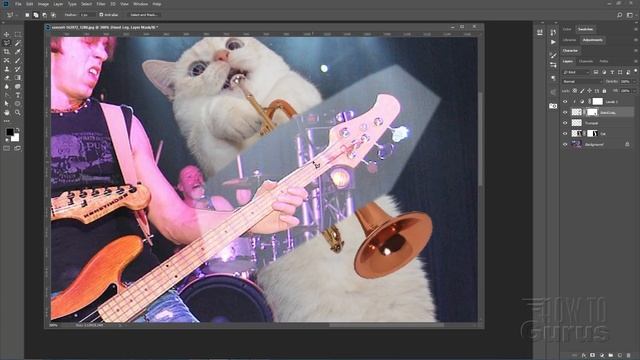 How to do a Photoshop Battles Image Change Background Photo Manipulation смотреть онлайн