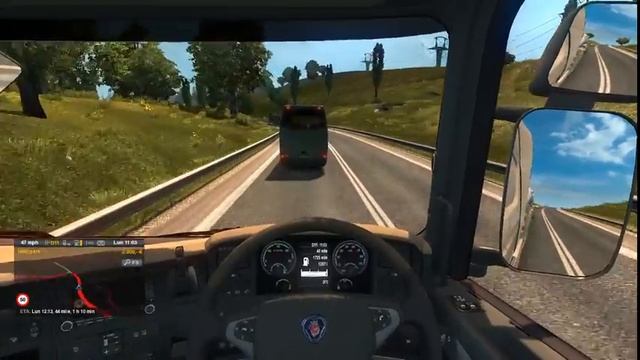 euro truck simulator 2/mergem prin Anglia cu un Scania excellent смотреть онлайн