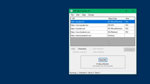 PST Alive Checker v0.1 - How to Add and Check URLs смотреть онлайн