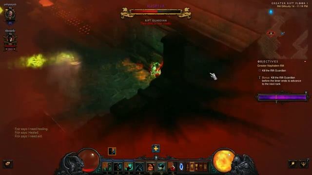 Diablo 3 Paragon Gameplay 2015 - Greater Rift 14 (Barbarian & Demon Hunter) смотреть онлайн