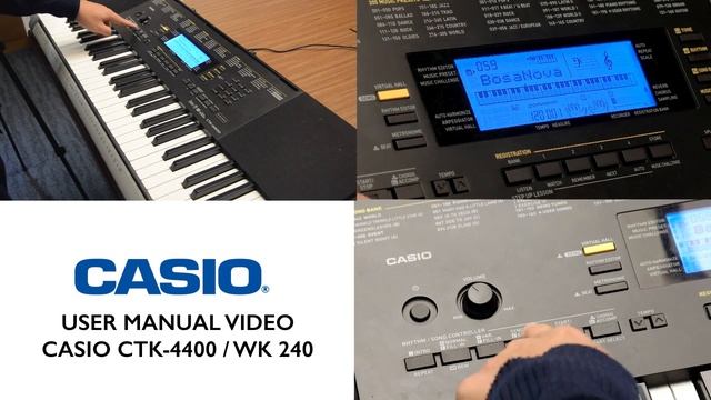 1.2 - Casio CTK-4400/WK-240 Tutorial - Rhythm/ Auto Accompaniment and Save & Recall Registration смотреть онлайн